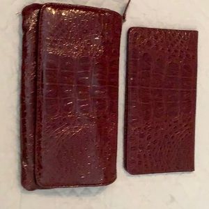 Wallet with checkbook cover